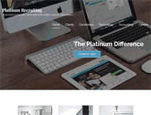 Tablet Screenshot of platinumrecruiting.com